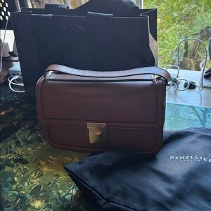DeMellier The Paris Crossbody Bag Smooth brown NEW